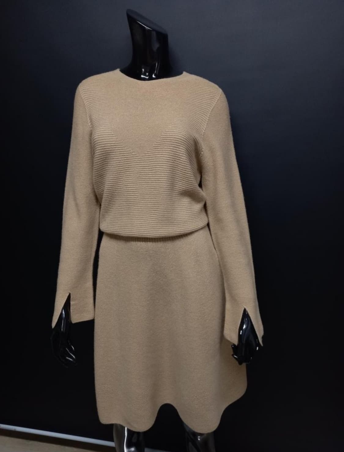 SJSJ 춘추 홀가먼트 울 롱 원피스 F 상품이미지4