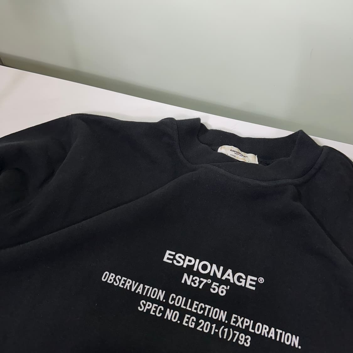 XL 에스피오나지 오버핏 빅로고 스웻코튼 맨투맨 상품이미지1