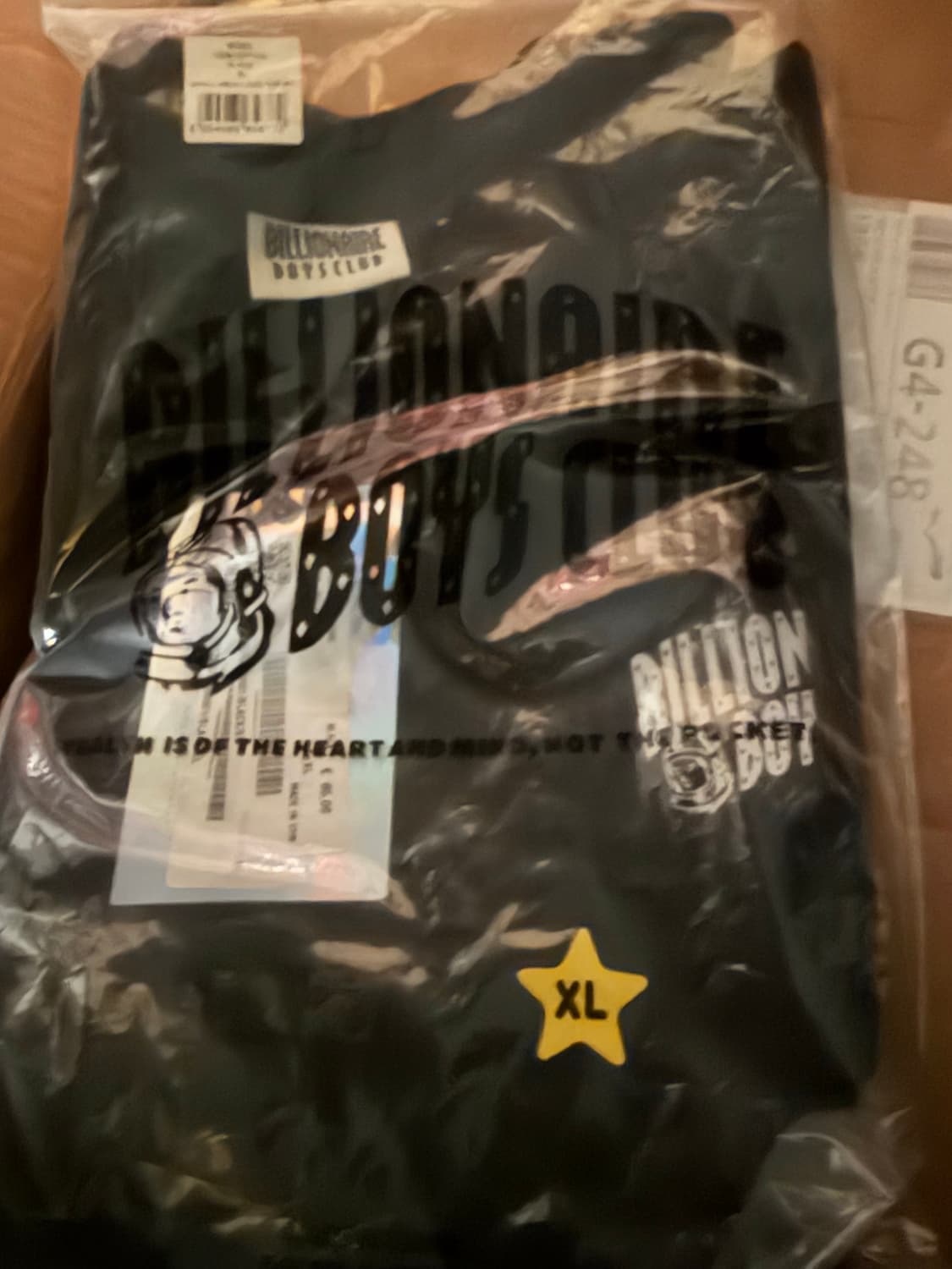 BBC 빌리네어보이즈클럽 스몰아치 로고 티셔츠 블랙XL 상품이미지5