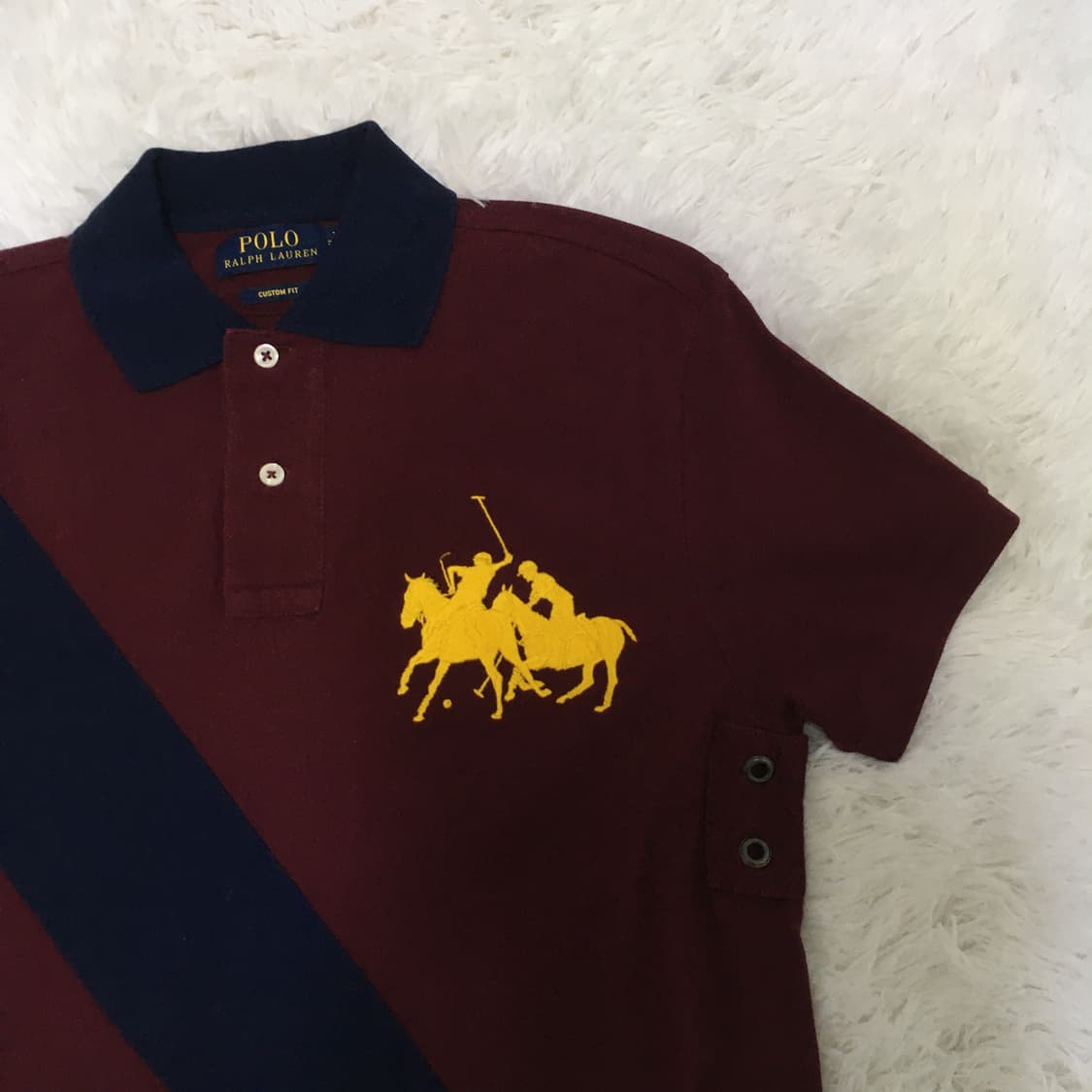 빈티지 폴로 네이비 딥레드 빅포니 반팔 y2k 스트릿 갸루 펑키 상품이미지3