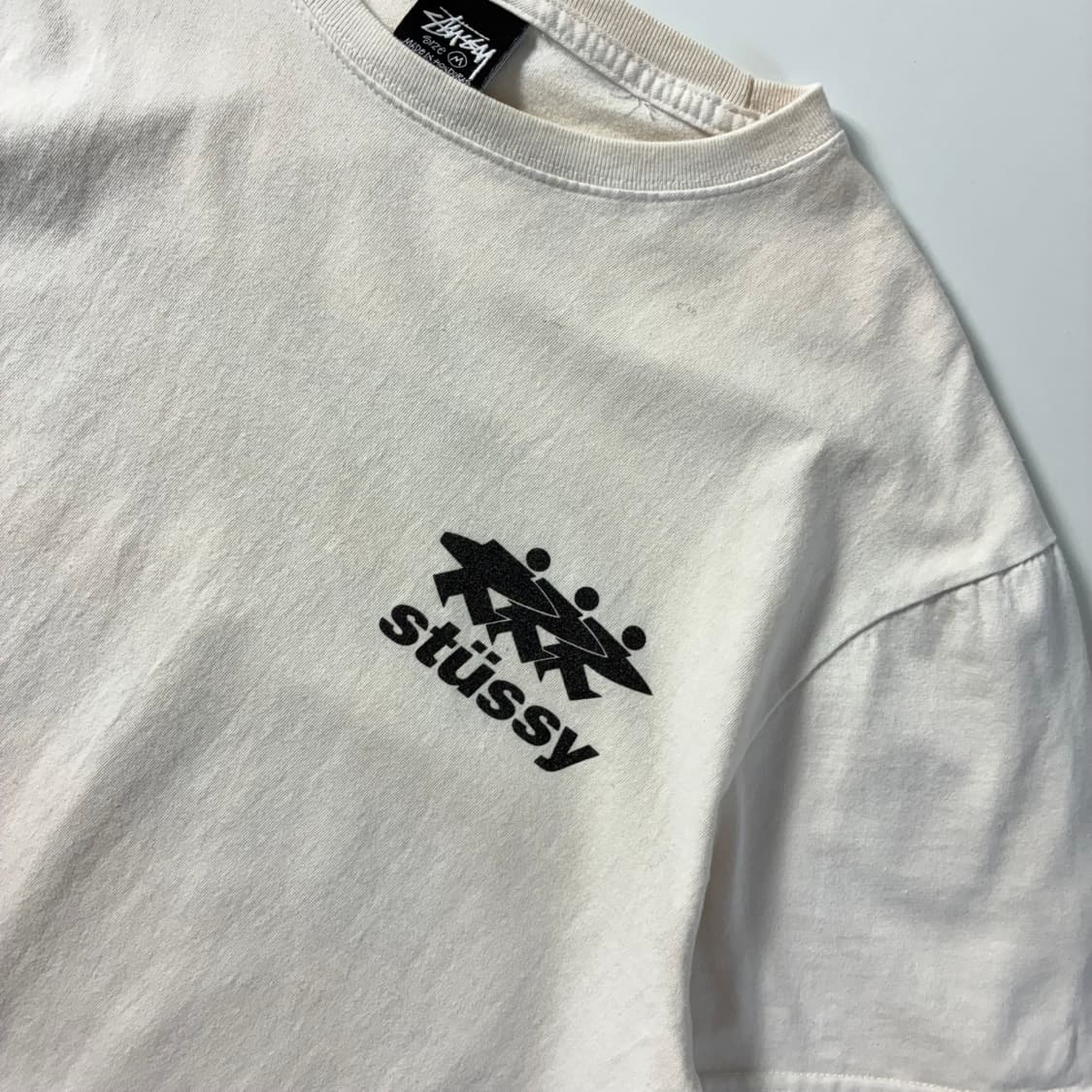 Stussy  스투시 서프워크 피그먼트 다이드 화이트 반팔티셔츠  상품이미지4