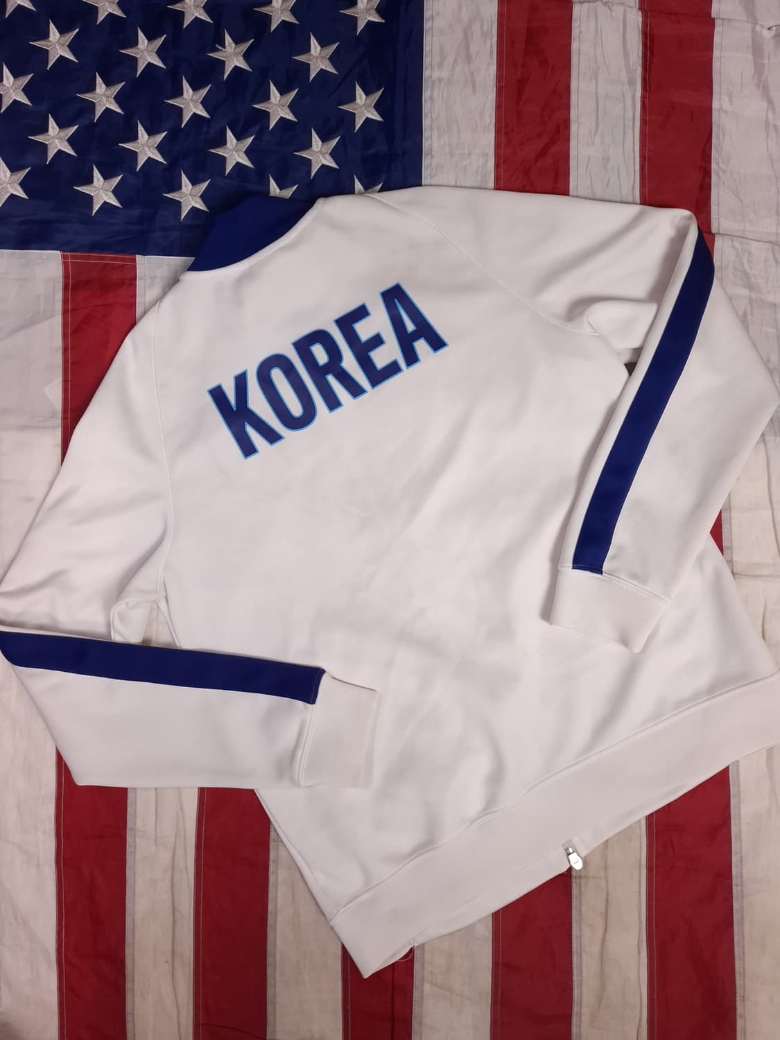 오리지날 나이키 국대 투웨이지퍼 화이트 져지 상품이미지1