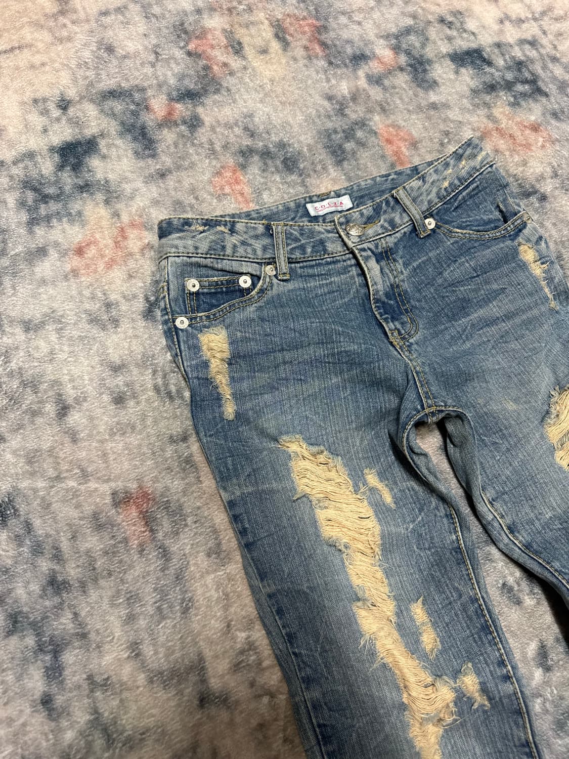 Colza 00s damaged boots cut denim pants 상품이미지2