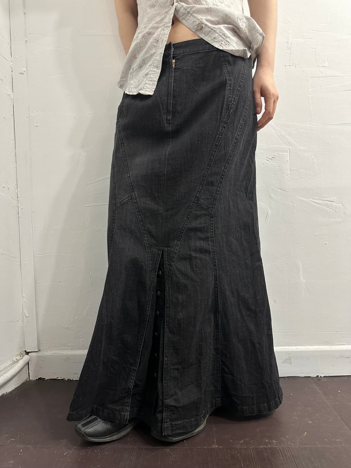 scapa denim long skirt 상품이미지1