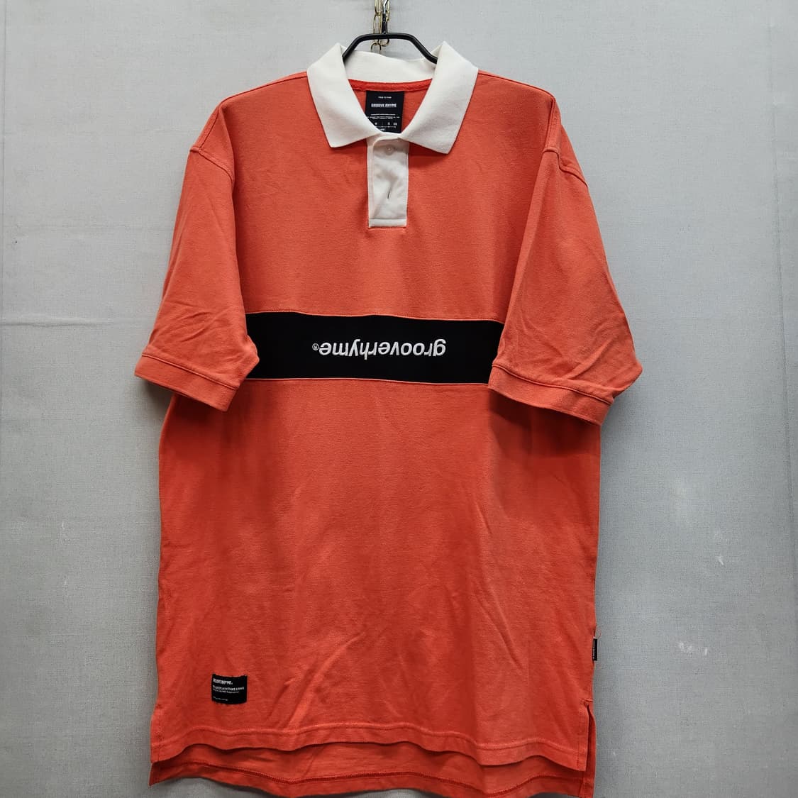 그루브라임 미들로고 럭비티 반팔카라 L(XL) 상품이미지1