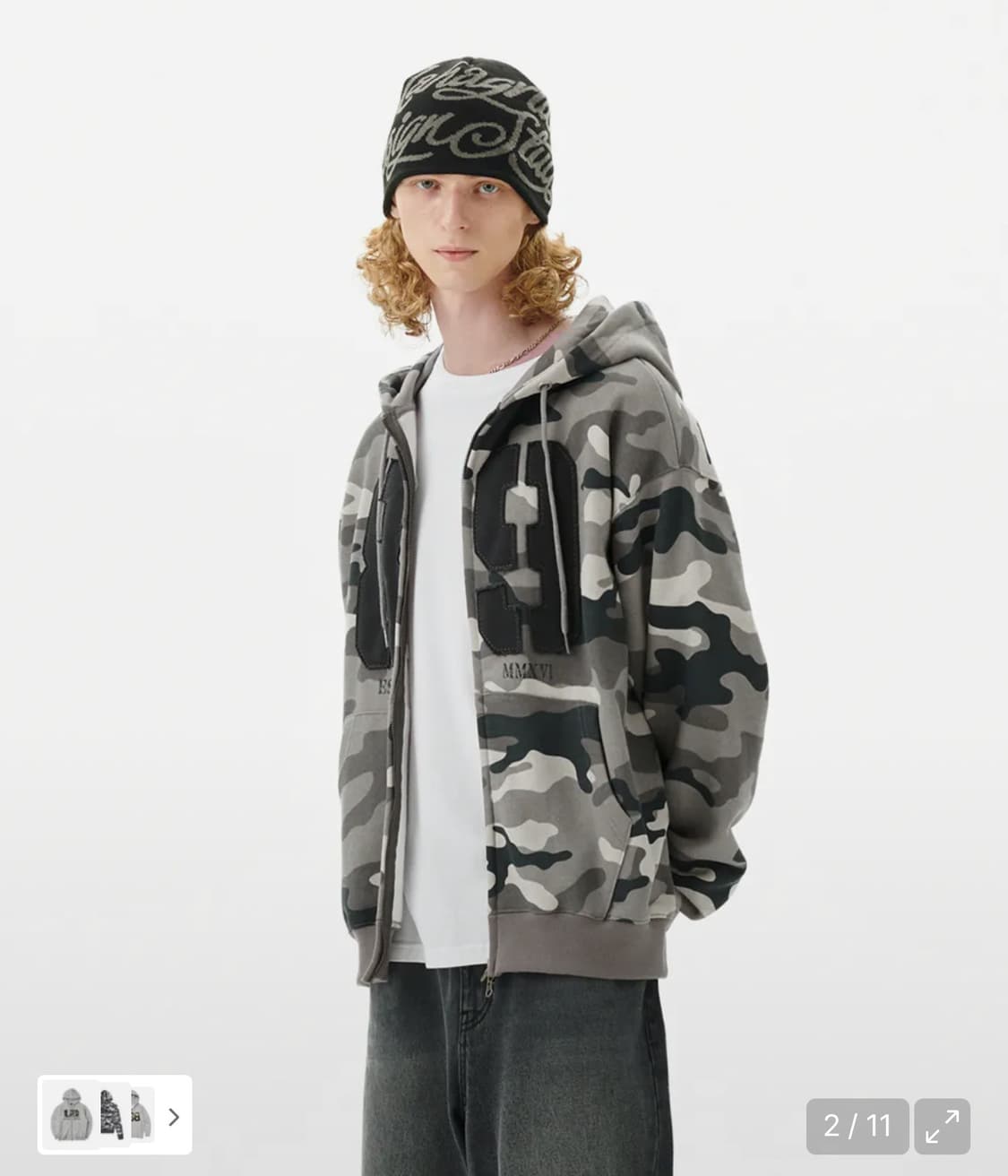 마하그리드 카모 후드집업 xl 새상품 상품이미지2