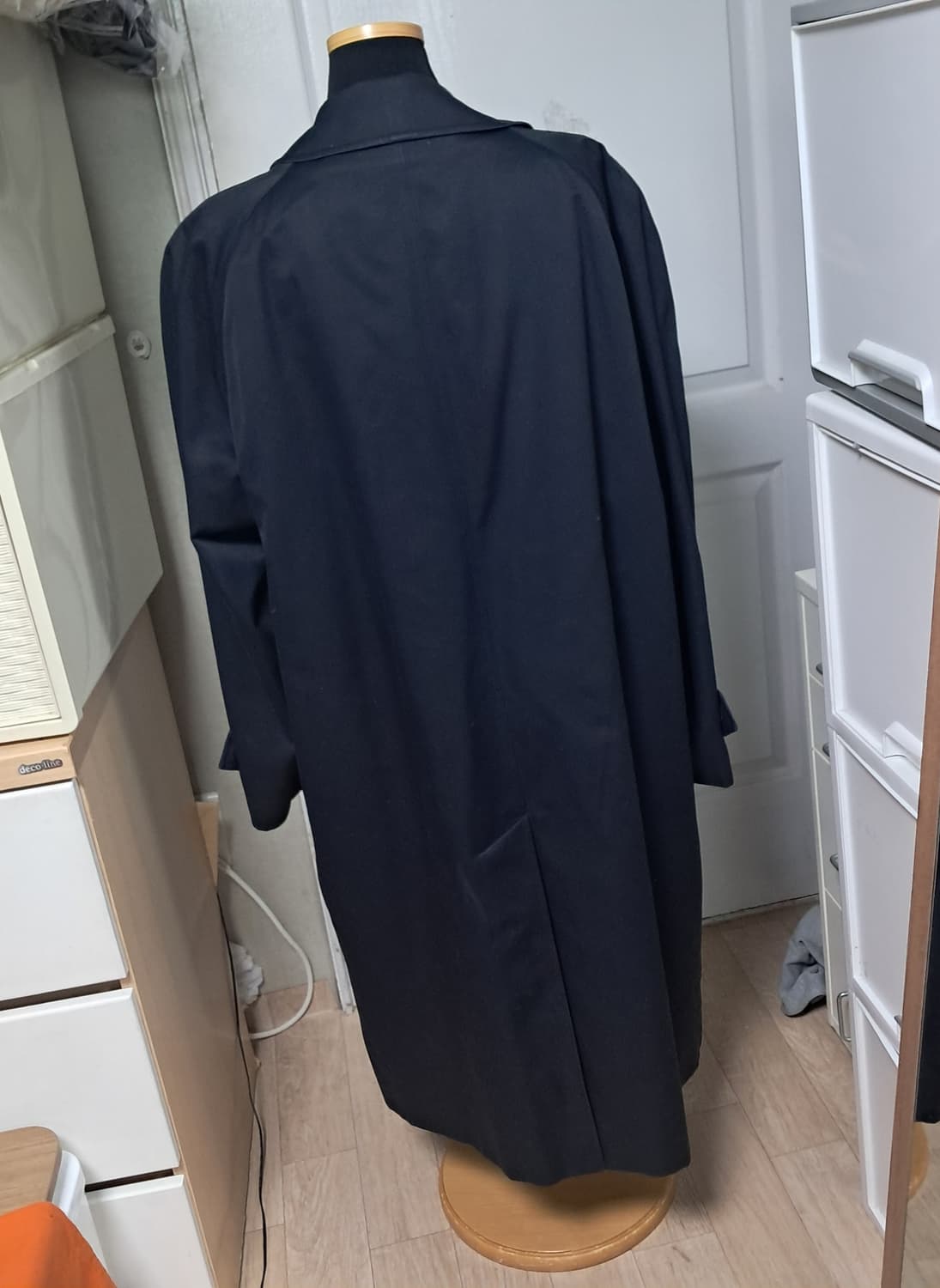 정품 버버리 네이비 트렌치 코트 52 Short약 105(모 라이너 상품이미지3