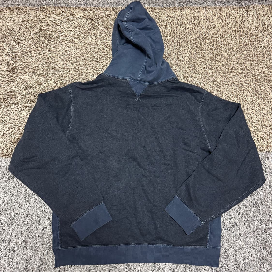 RRL 가먼트 다이 프렌치 테리 후디 XXL 상품이미지3