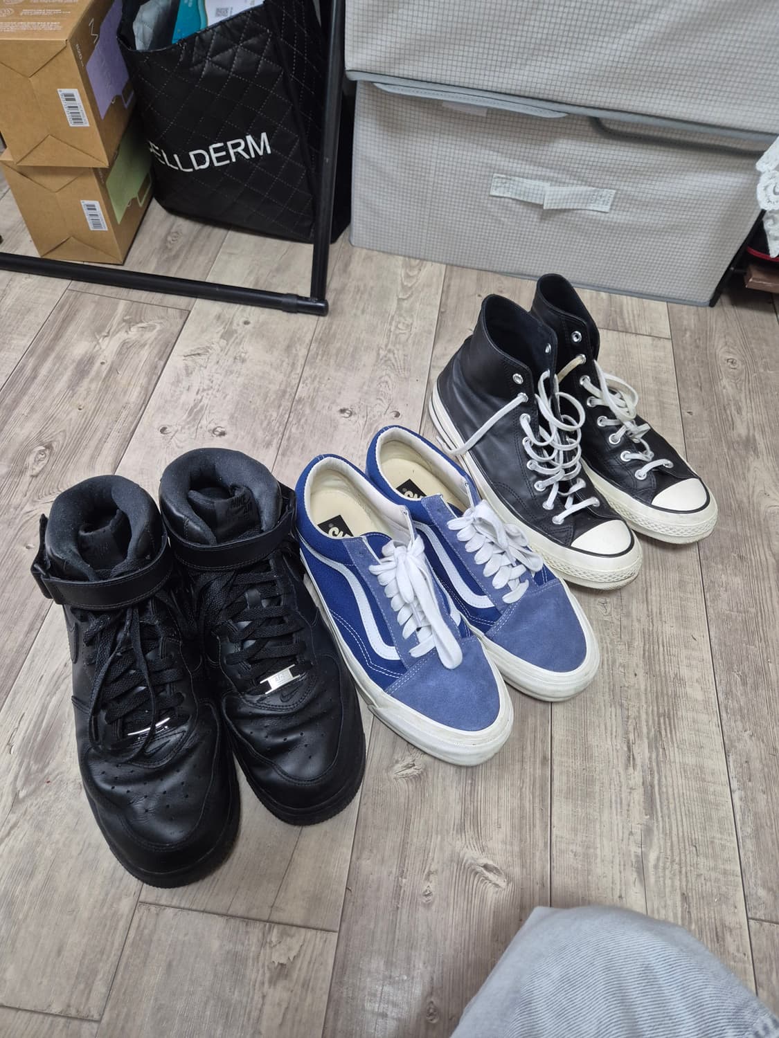 [280] 슈프림 포스 미드 , 반스 , 컨버스레더 하이 팝니다 상품이미지1