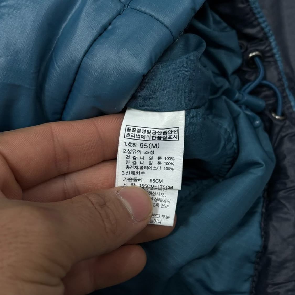 노스페이스 배색 경량패딩 v0388 상품이미지7