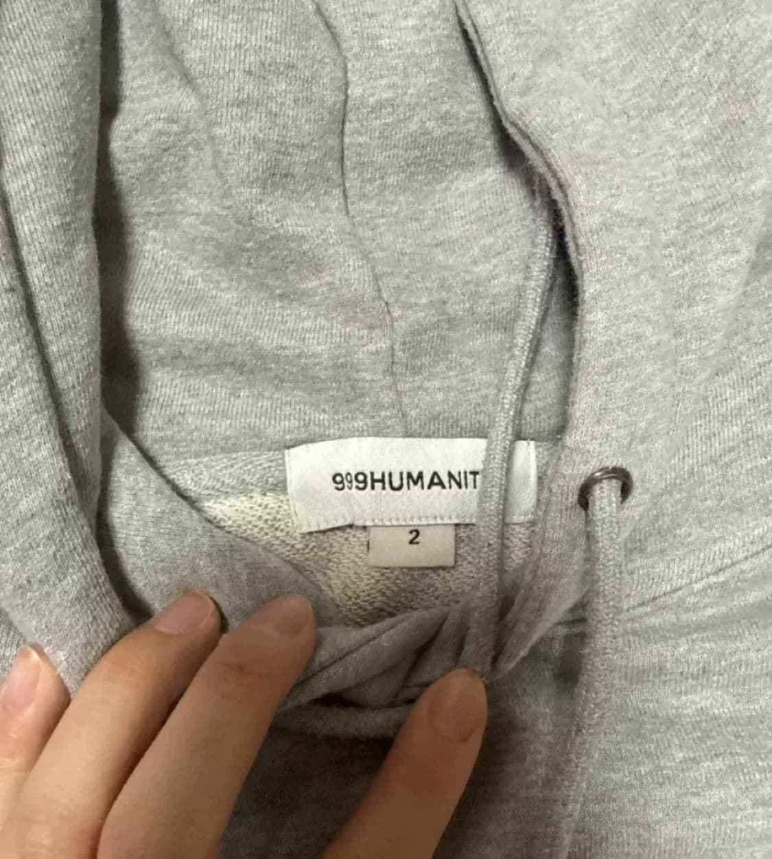 999휴머니티 EVD 후드티 멜란지 그레이 상품이미지3