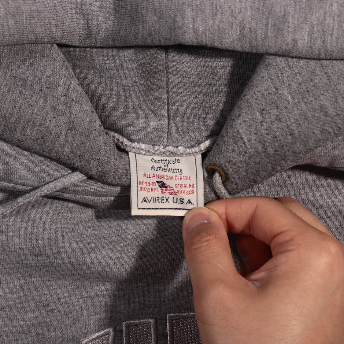 아비렉스 빅로고 후드티 상품이미지5