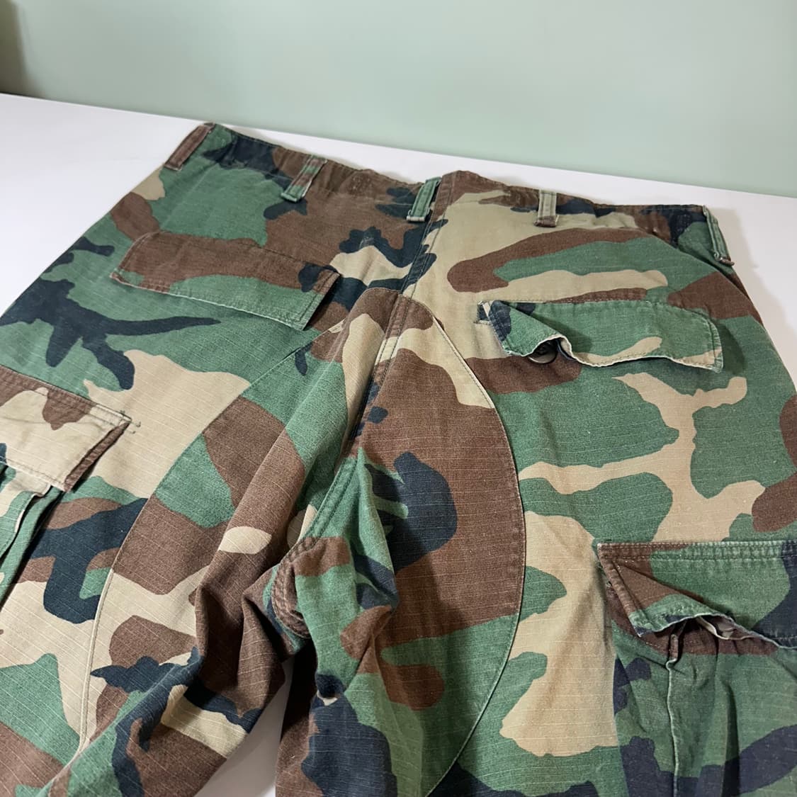 M-LONG 버튼플라이 레귤러핏 US ARMY 버뮤다팬츠 상품이미지9