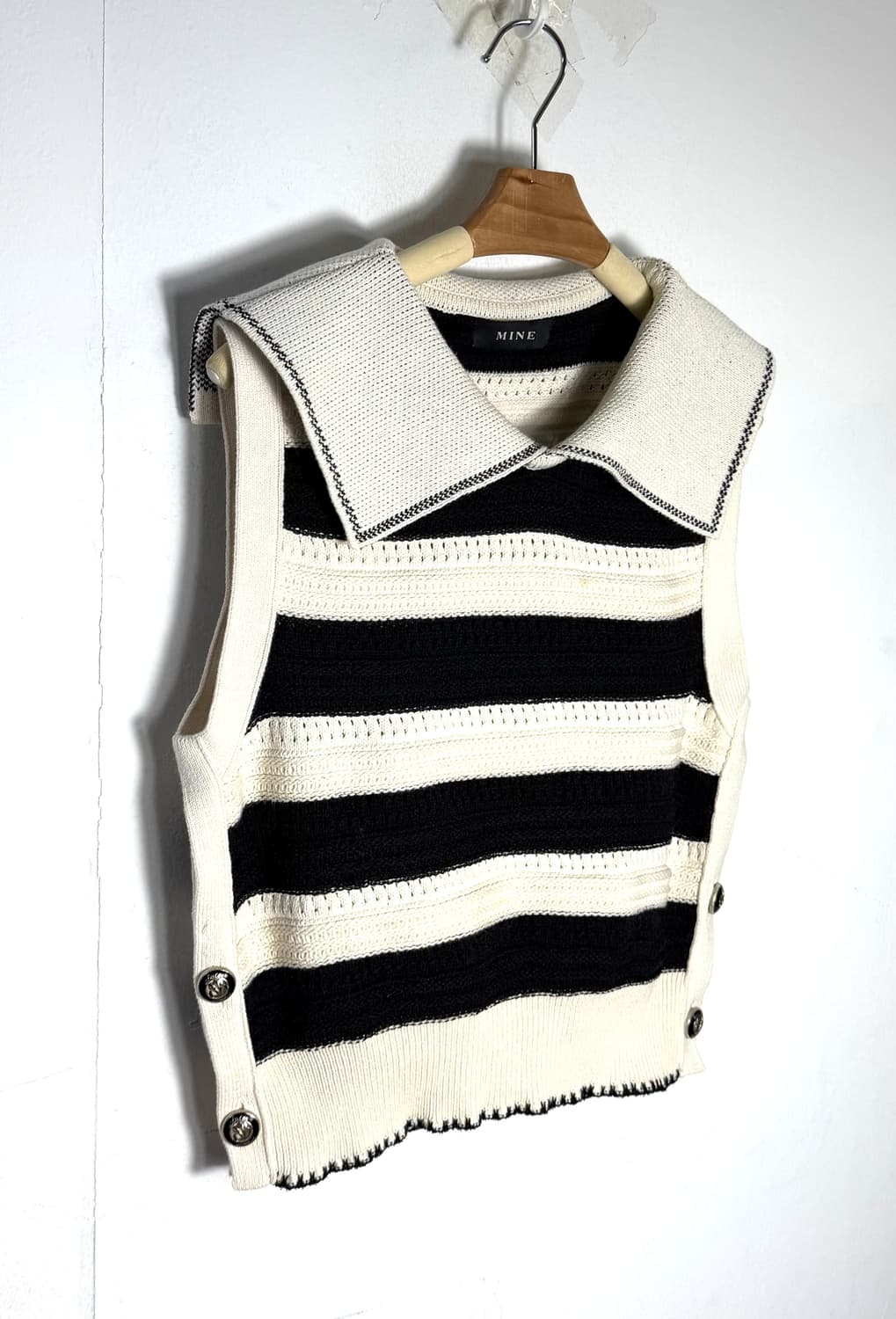 마인 마인니트 한섬니트 니트베스트 니트조끼 상품이미지1