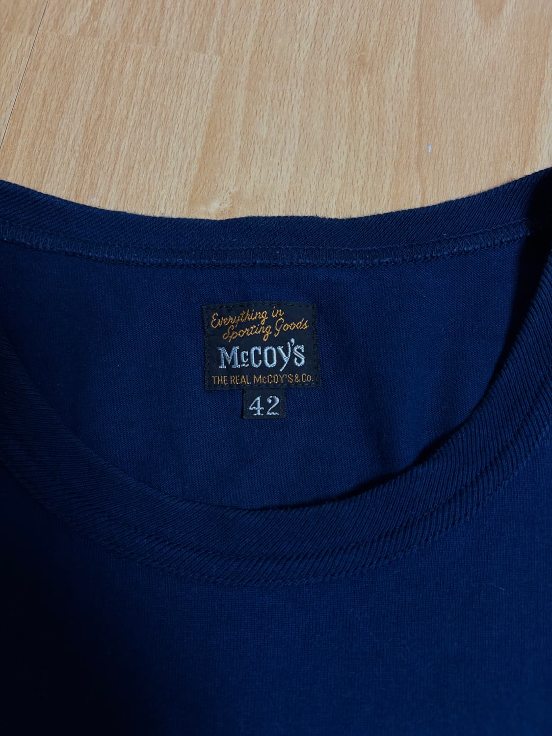 리얼맥코이 반팔 티셔츠 42 (네이비) 상품이미지2
