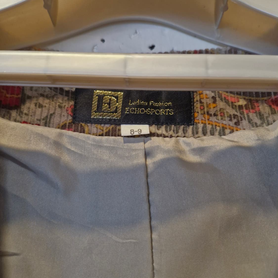 JPN 페이즐리 코듀로이 빈티지 노카라 블레이저 자켓 상품이미지3