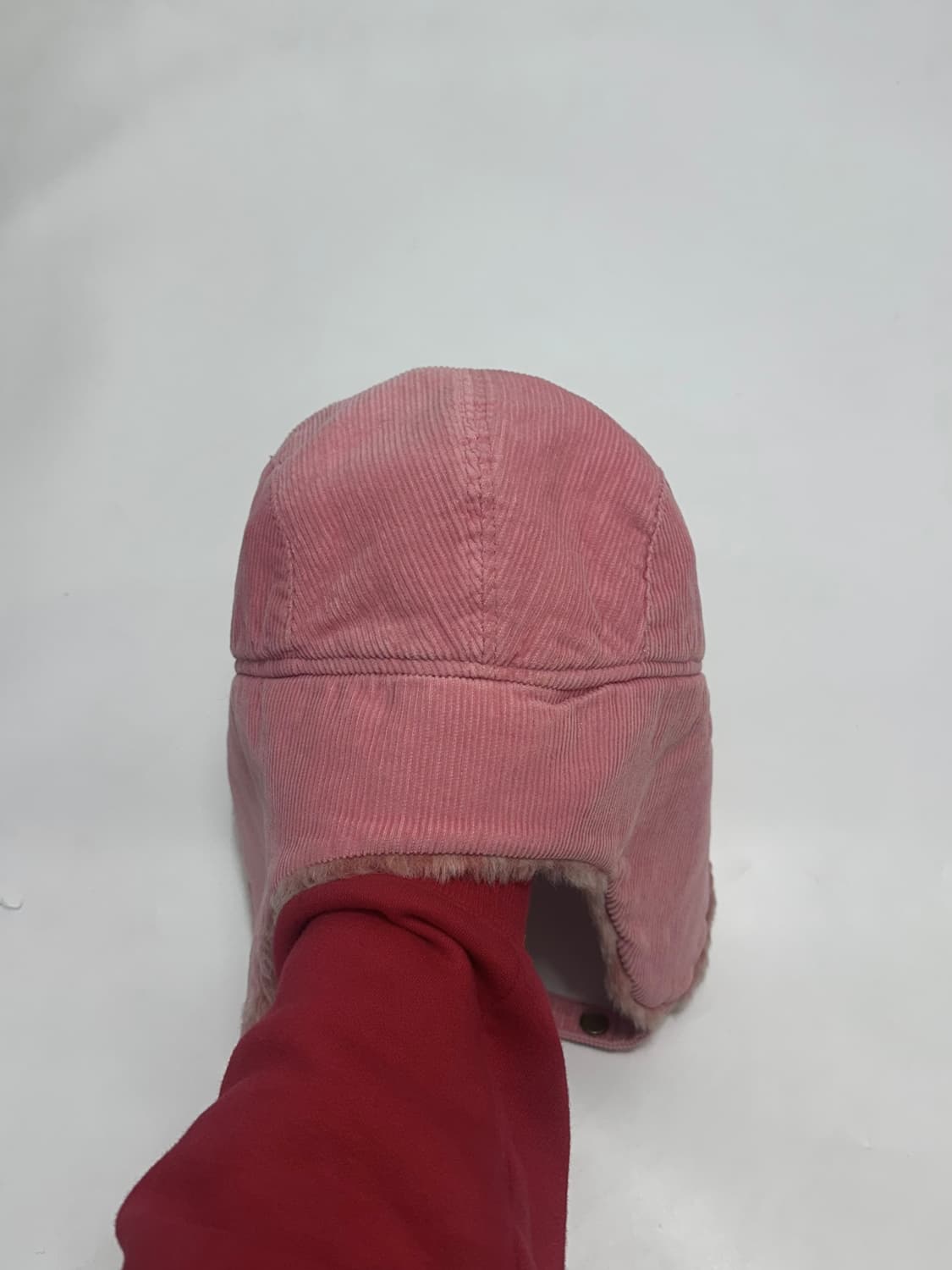빈티지 핑크 코듀로이 트루퍼햇 상품이미지6