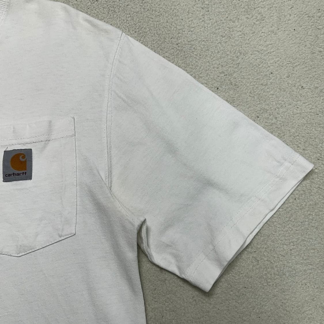CARHARTT 포켓 반팔티 화이트 OS 상품이미지3