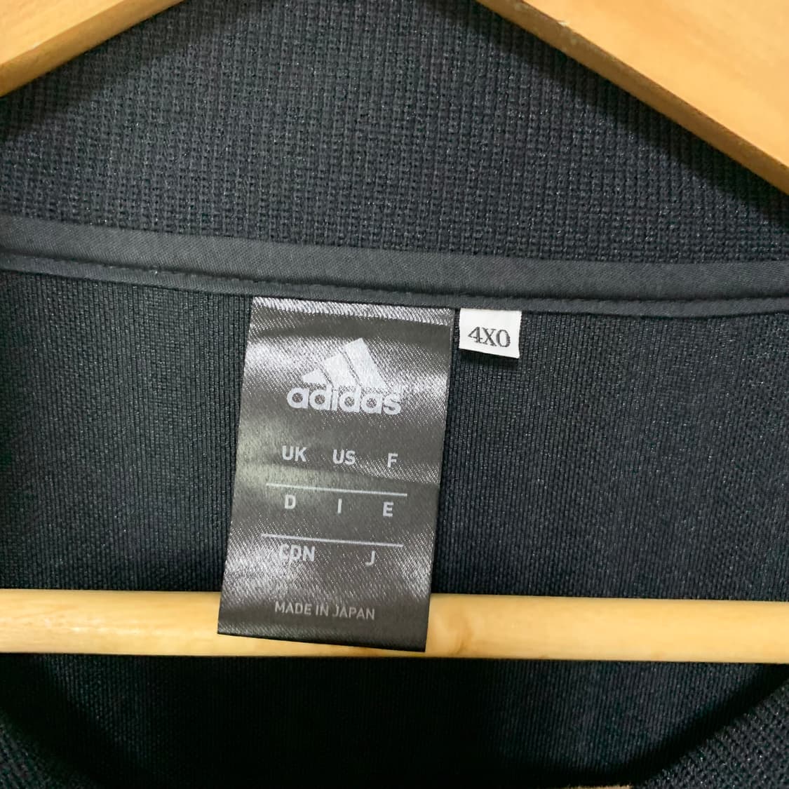 Jpn 아디다스 블랙/레드 삼선 트랙탑 져지 빈티지 상품이미지5
