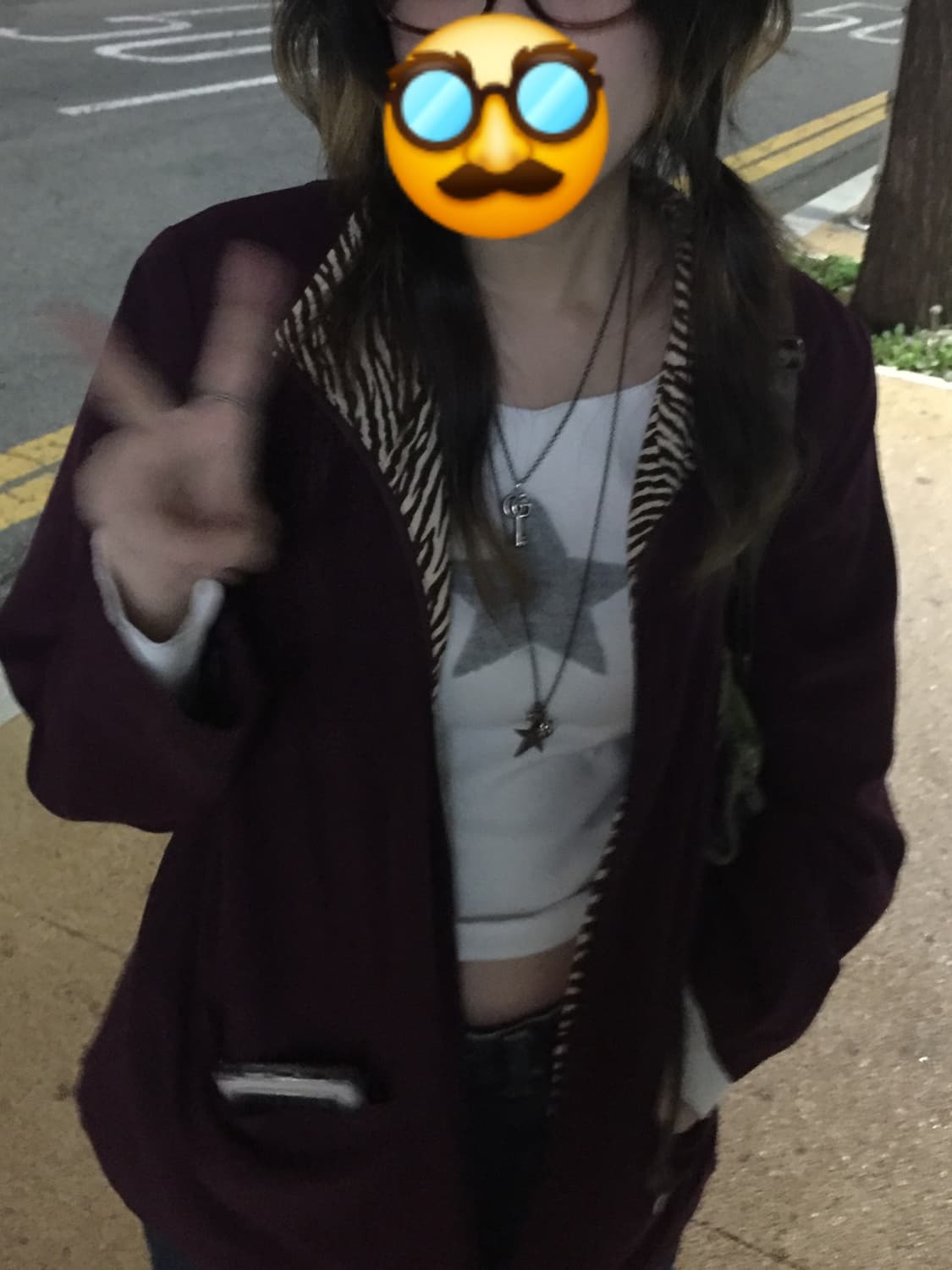 버건디 호피 멋쟁이 자켓 상품이미지2