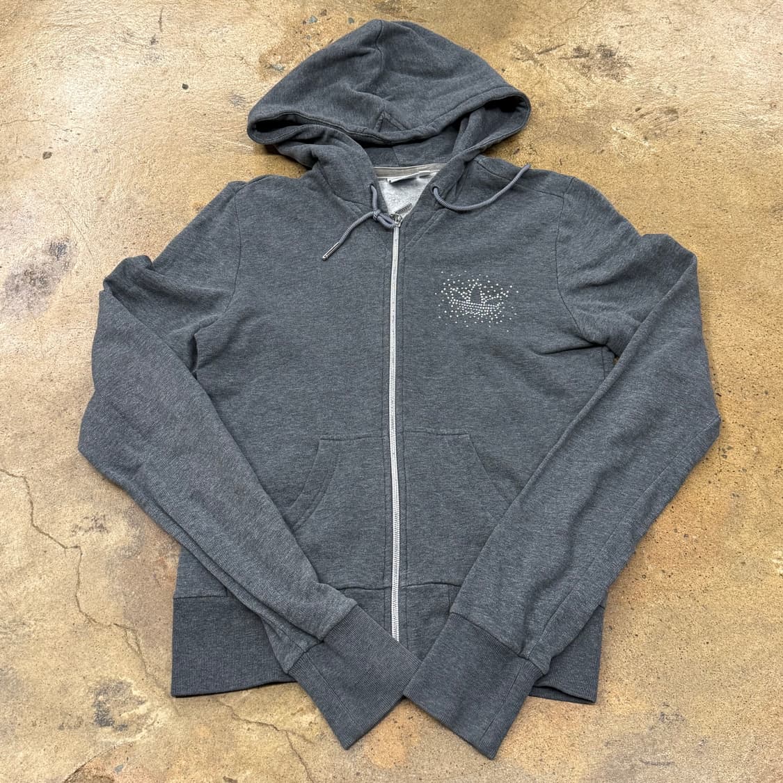 아디다스 그레이 큐빅 후드집업 90 상품이미지2