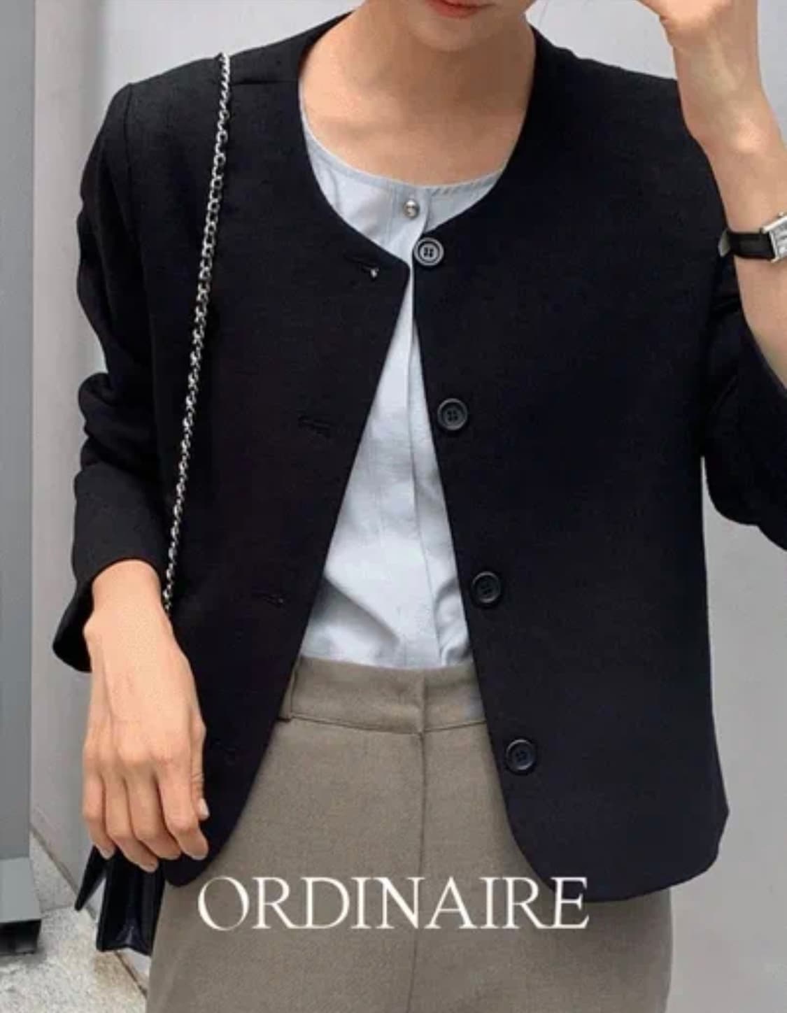 [새상품] 가내스라 보브 자켓 블랙 S 상품이미지1