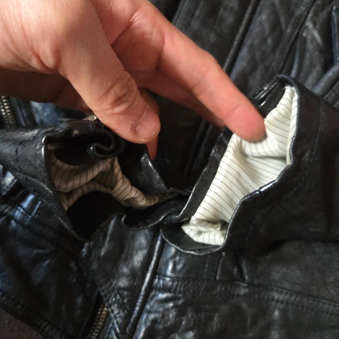 질스튜어트 램스킨 레더 자켓 M 100 상품이미지9