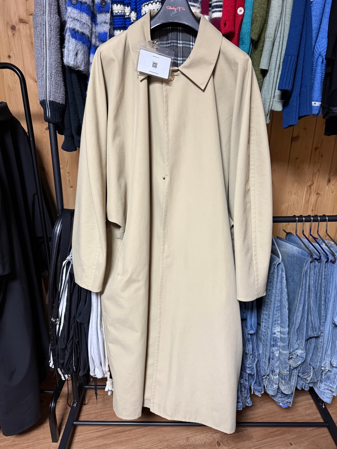 stu 23fw 돌먼 체크 팝니다 상품이미지1