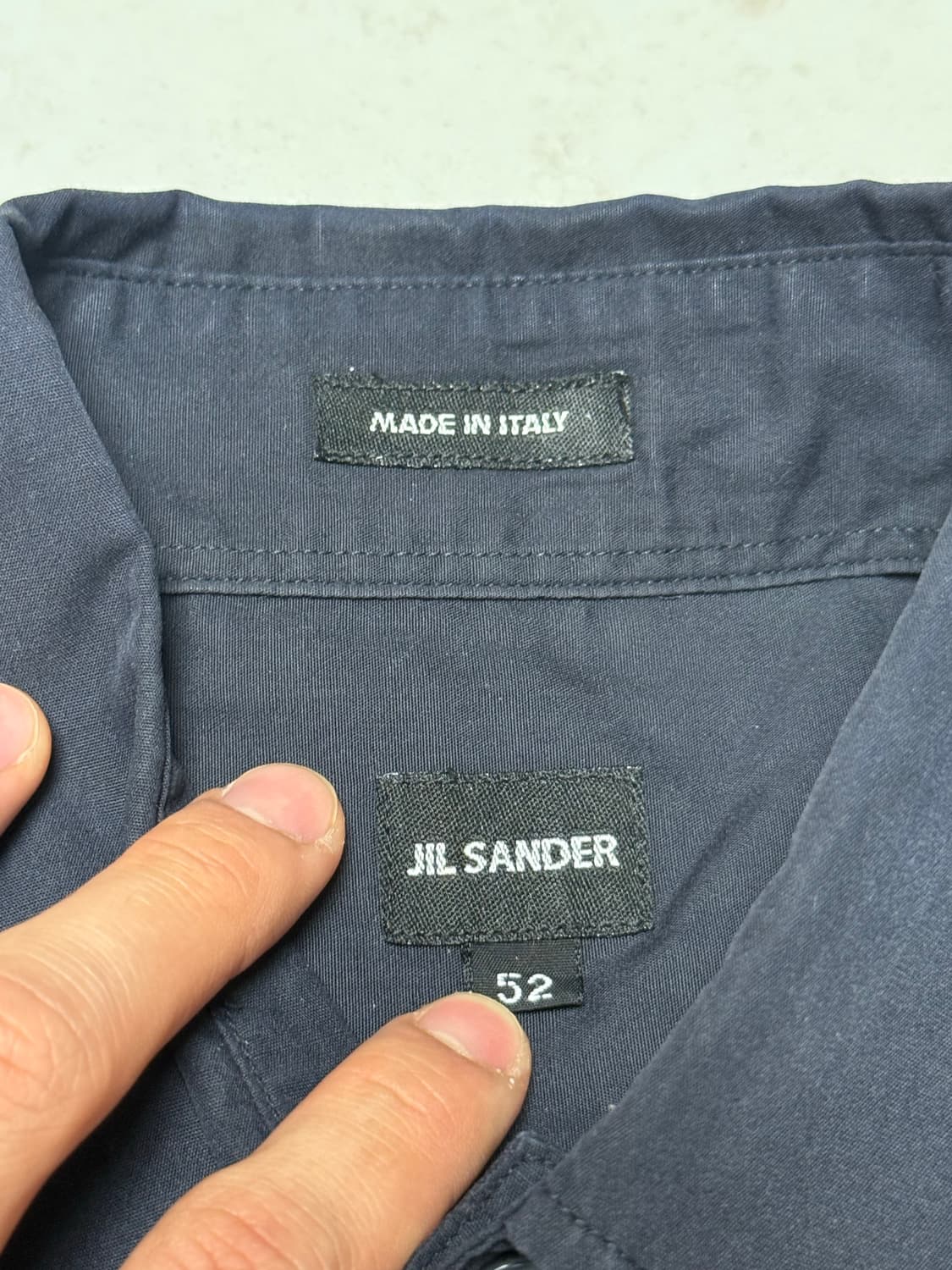 JIL SANDER Navy Dress shirts 상품이미지3