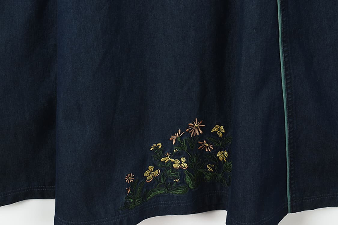 PETRESSA 티롤스커트(S) 자수데님 상품이미지5