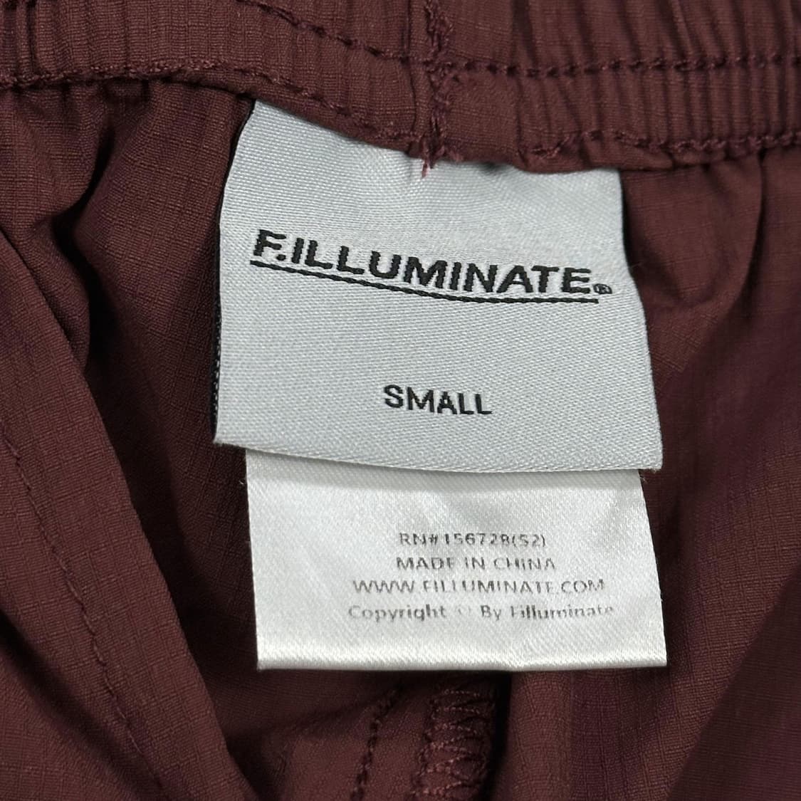 필루미네이트 와이드 버건디 우븐 조거팬츠 (S) 상품이미지5