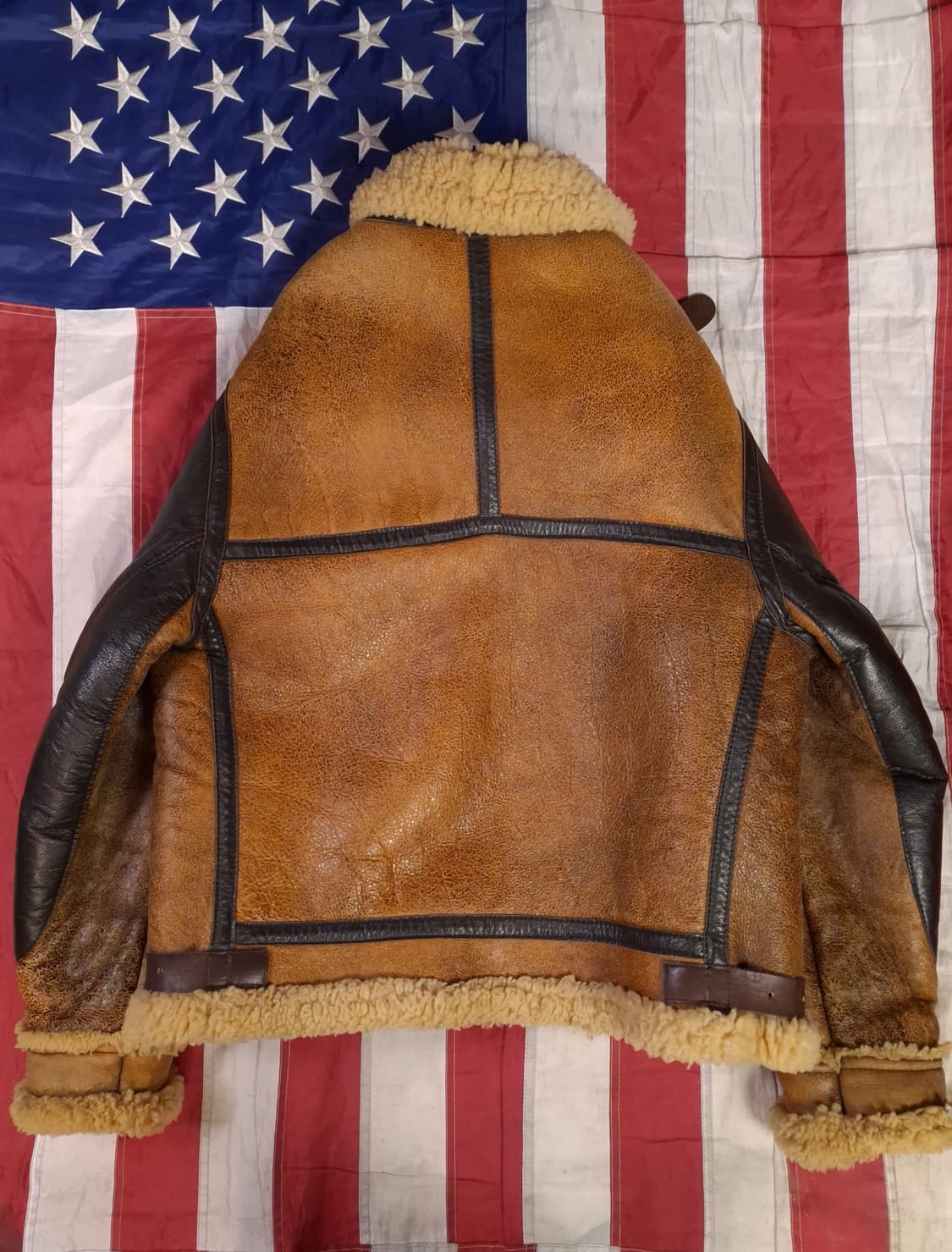 오리지날 WW2 대전형 골든베어 B-3 폭격기 무스탕 상품이미지10