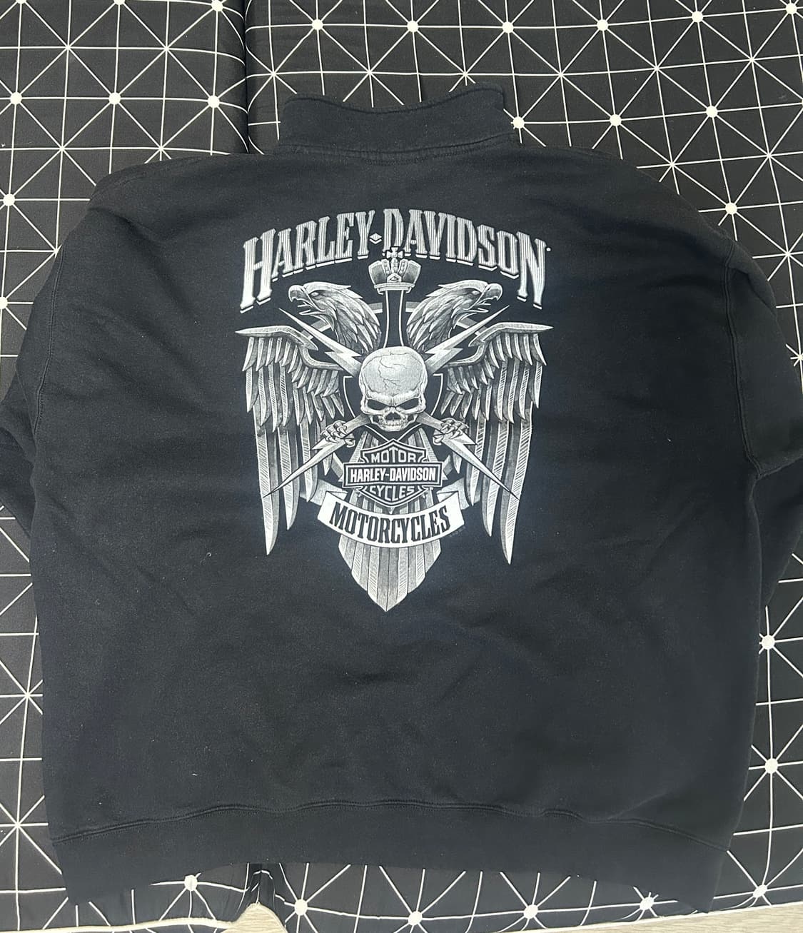 2XL 할리데이비슨 하프집업 맨투맨 상품이미지2