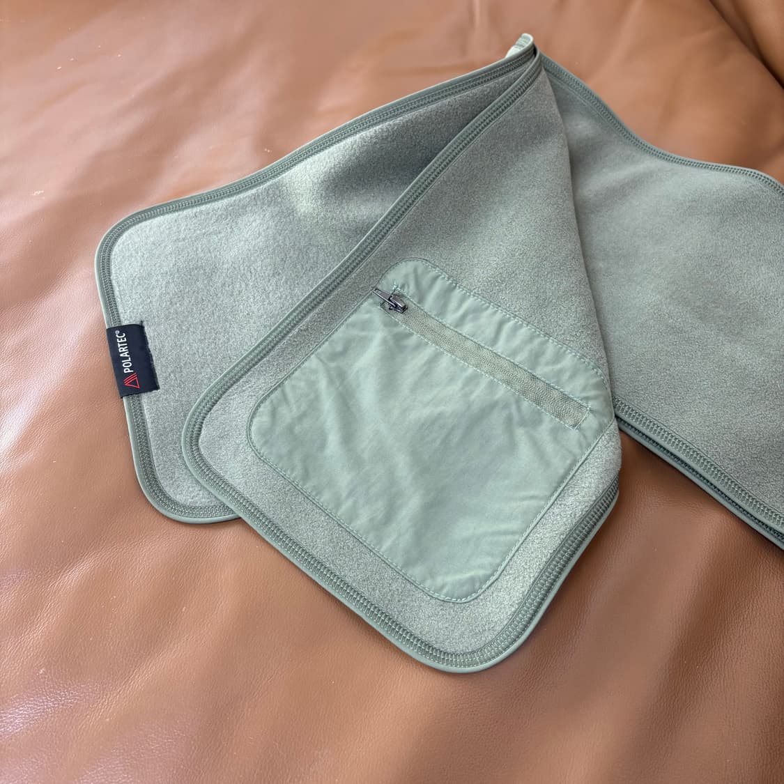 Supreme 슈프림 로고 카키 머플러 목도리 (Khaki) 상품이미지5