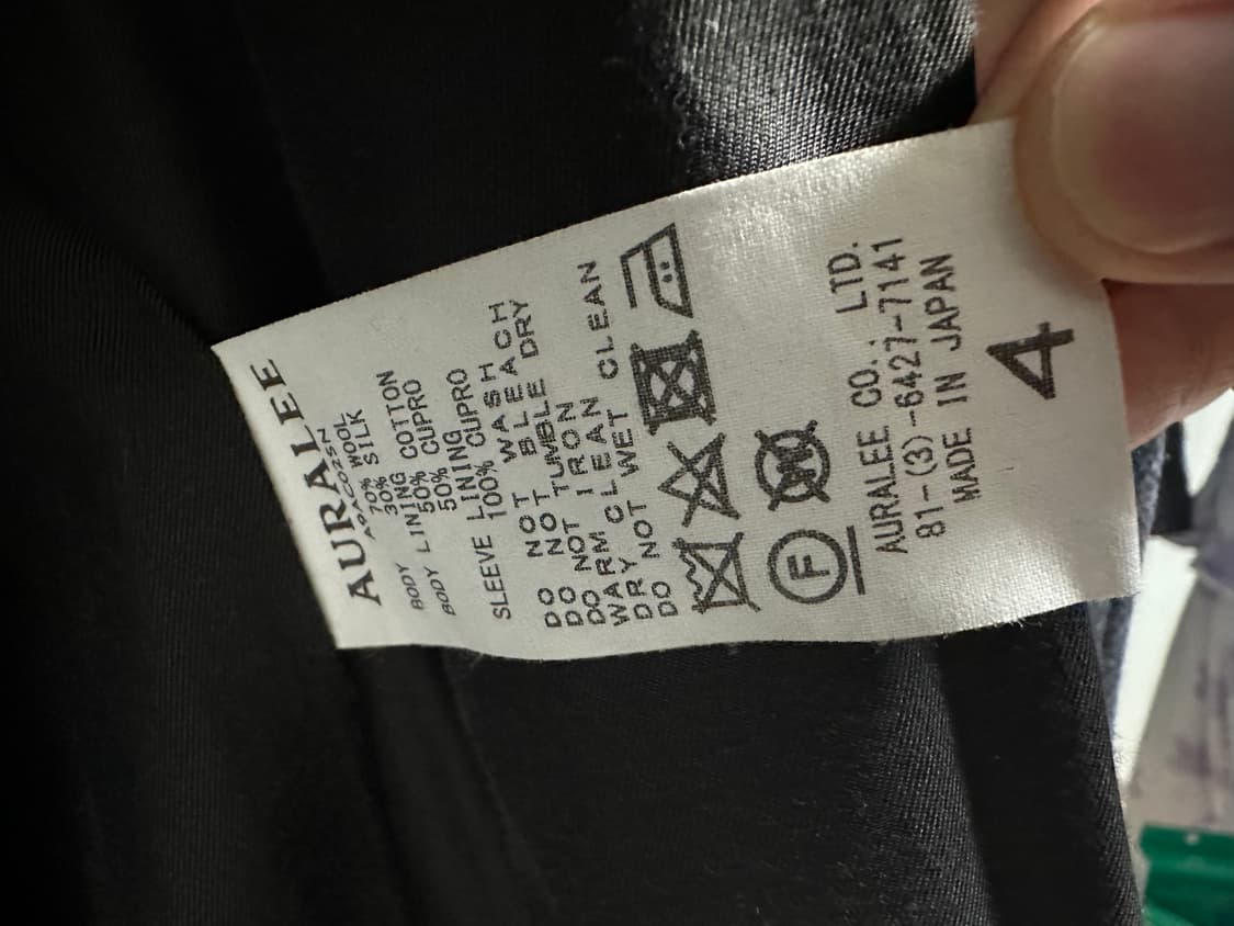 오라리 울 실크 멜튼 더플 코트 4 상품이미지5