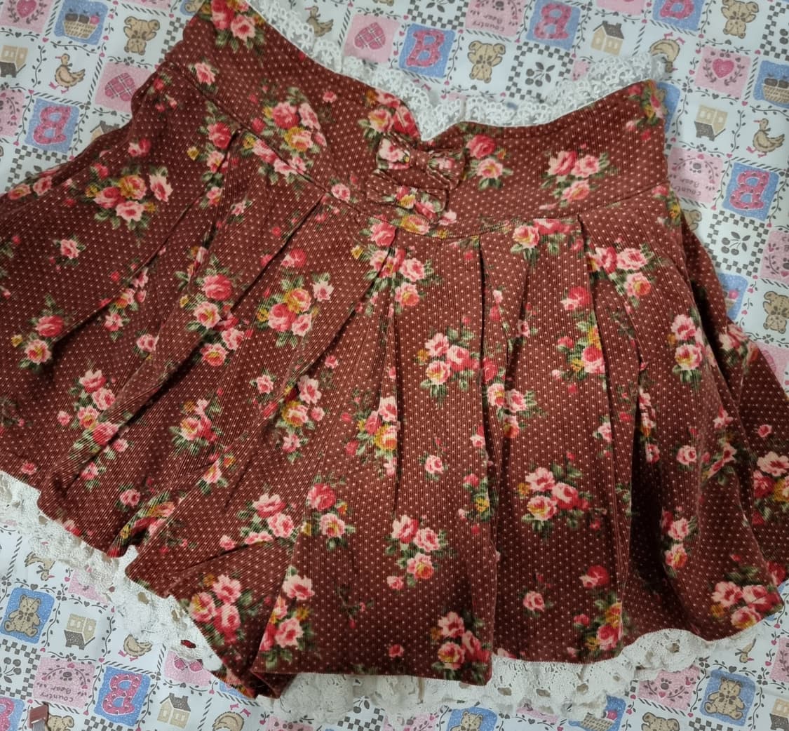 리즈리사(Liz Lisa) 초코플라워 데님 큐롯 상품이미지8