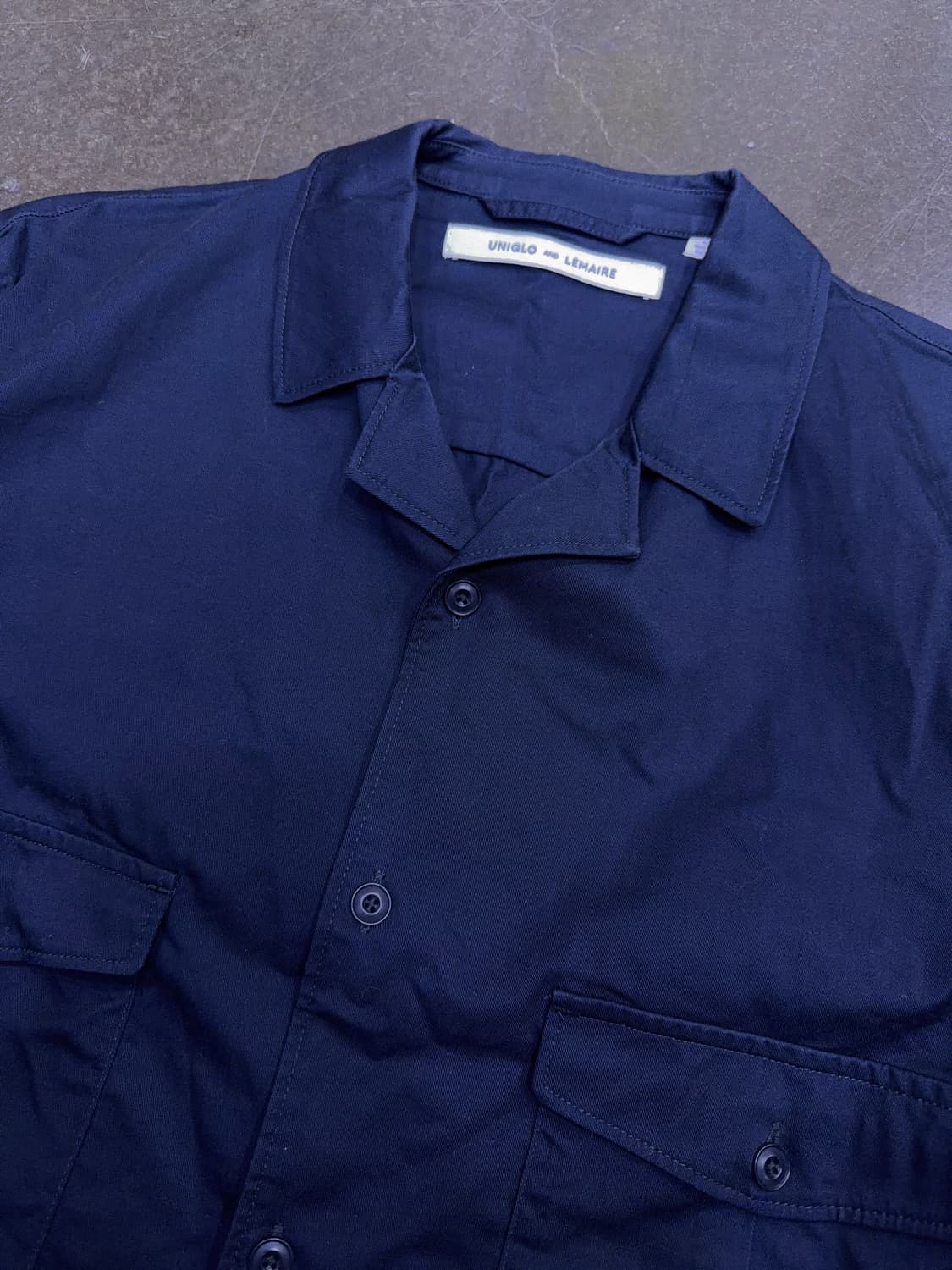 유니클로 x 르메르 포켓 쇼트 자켓 블루종 네이비 L 상품이미지4