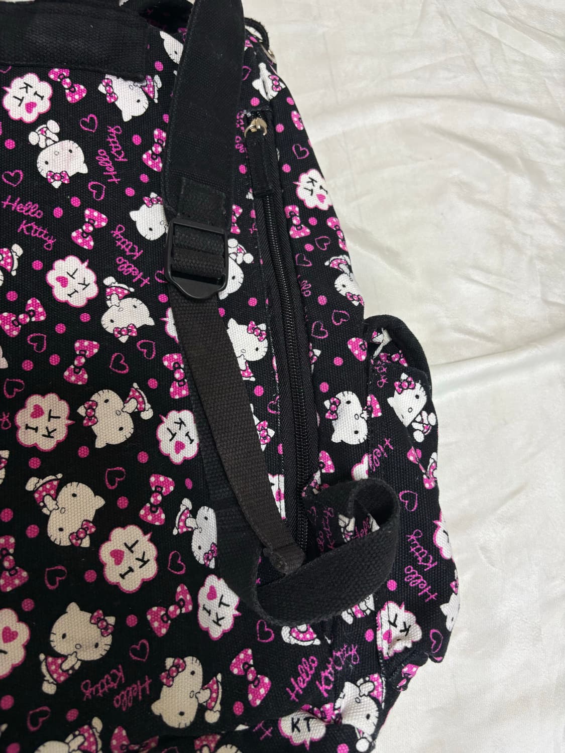 블랙 키티 도트 백팩 상품이미지9