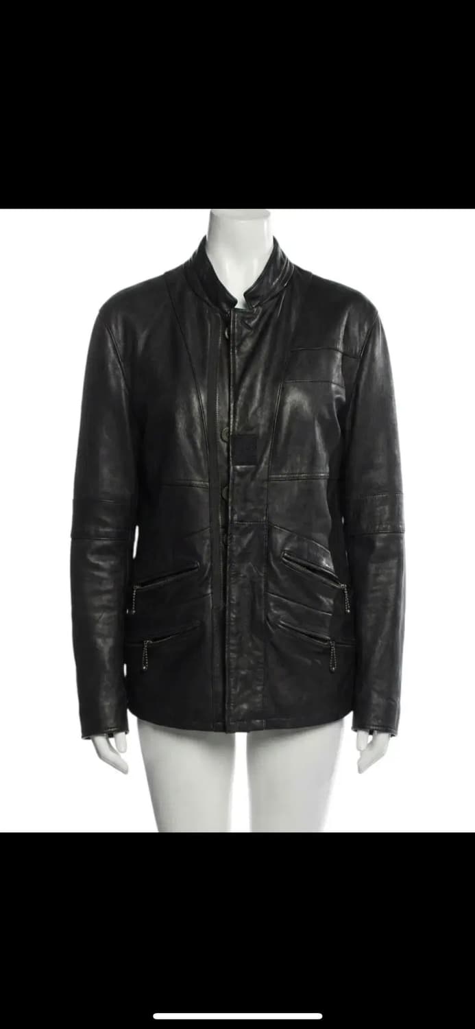 M) ink military leather jacket 상품이미지1