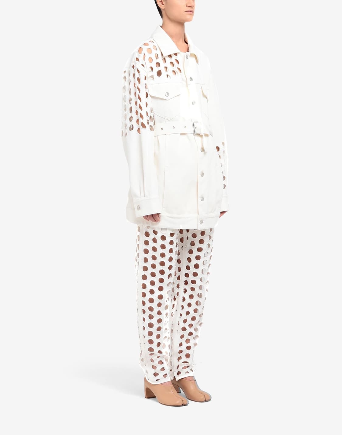 마르지엘라 펀치드 홀 데님 자켓  상품이미지5