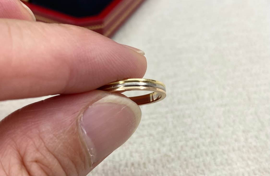 까르띠에 방돔 루이 2.5mm 웨딩링 18k 3색 49호 상품이미지3