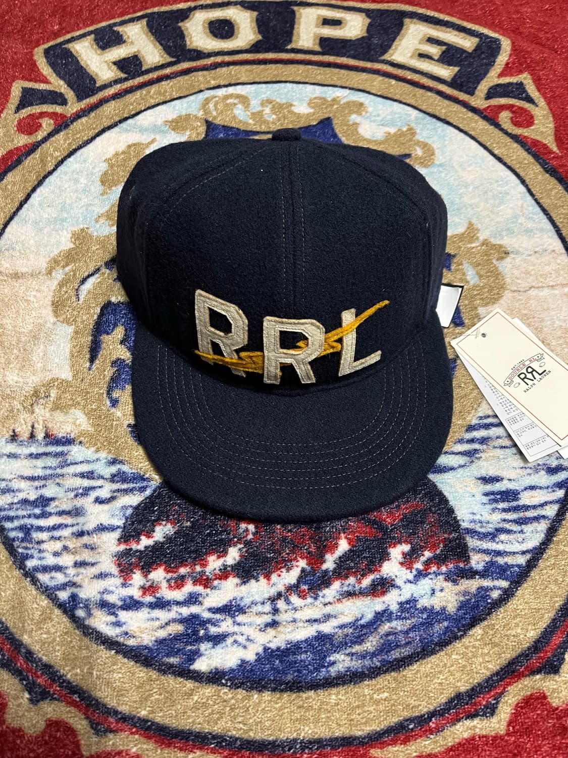 RRL 아플리케 울 블렌드 펠트 볼캡  상품이미지1