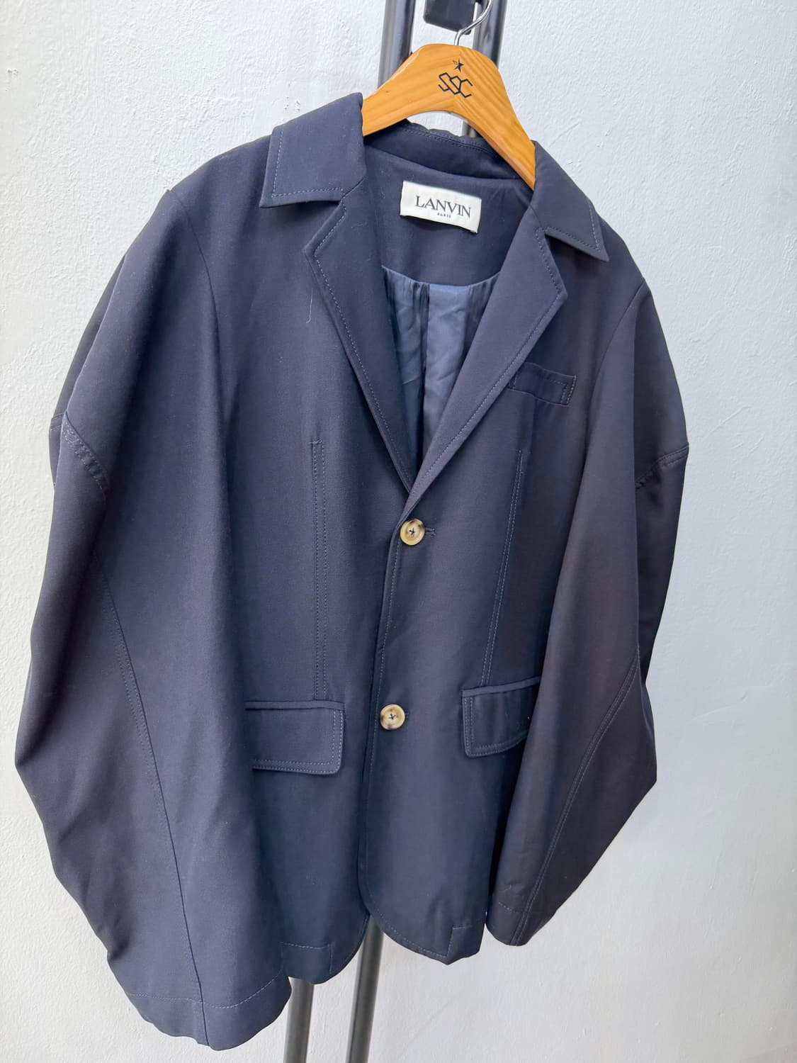 정품) LANVIN 랑방 네이비 여성 자켓 66 상품이미지2