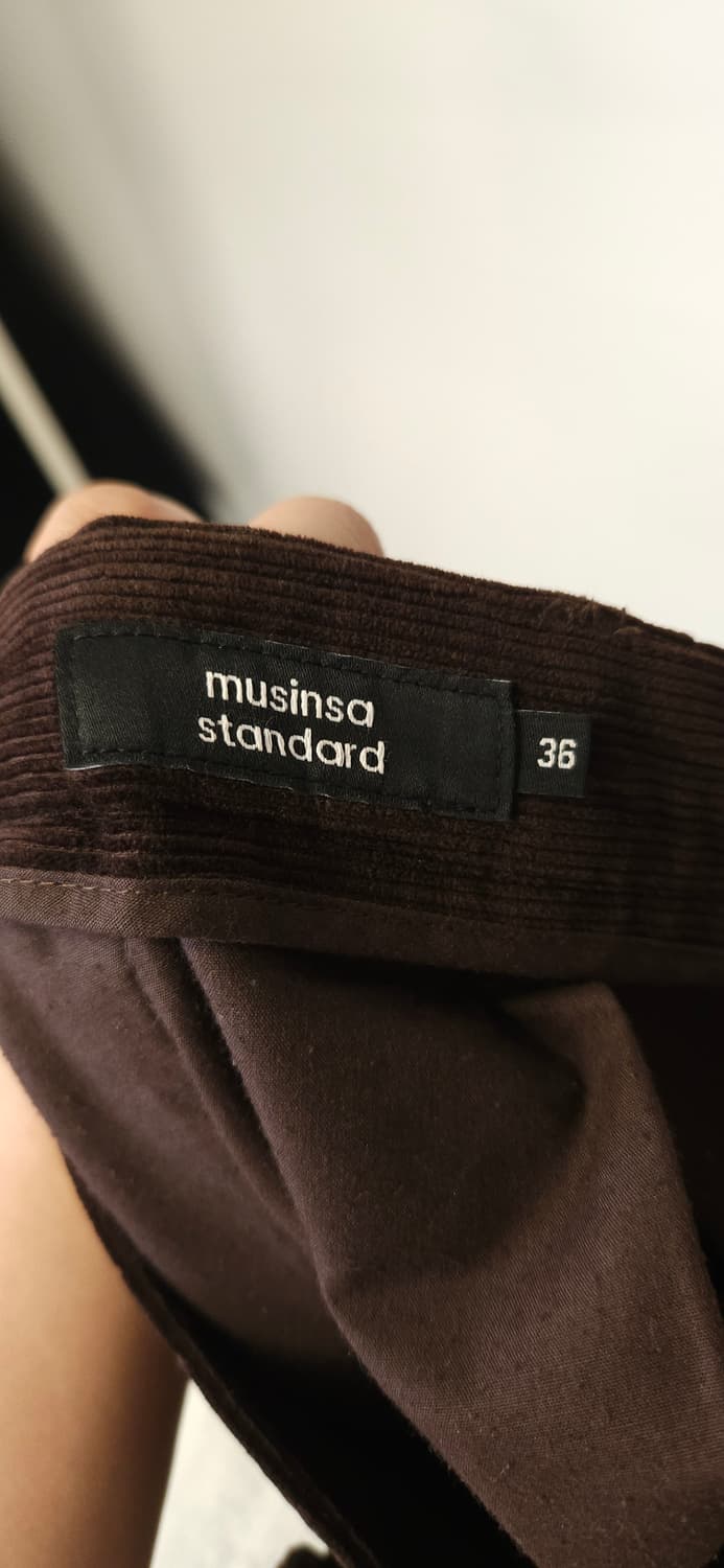 무신사스탠다드 브라운 코듀로이 면바지 36 상품이미지4