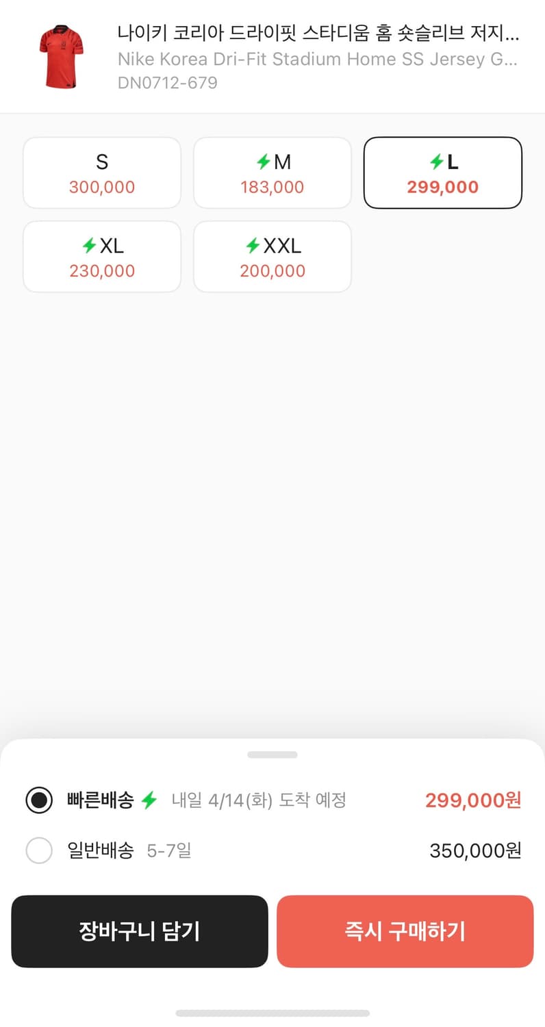 나이키 22-24 코리아 국대 유니폼 L 상품이미지10