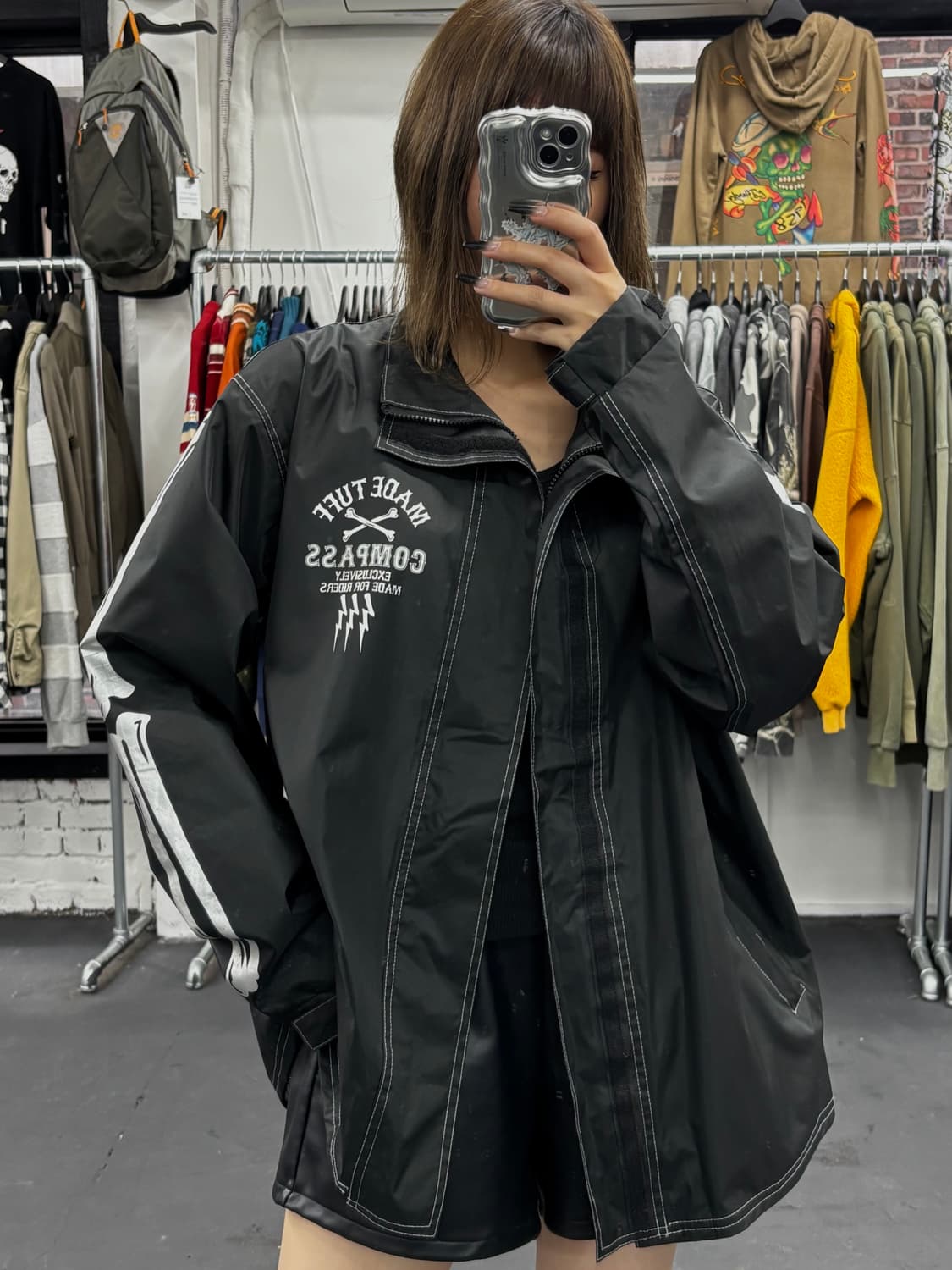 VTG Made Tuff 스컬 바람막이 상품이미지3