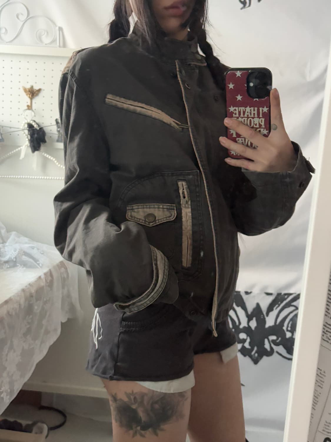 • charcoal neck buckle jacket 상품이미지5