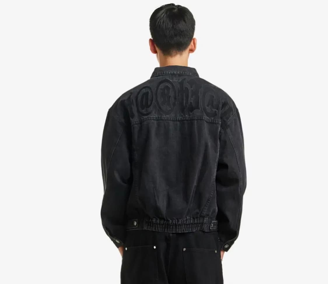 스타팀 데님 버튼업 자켓 블랙 상품이미지2