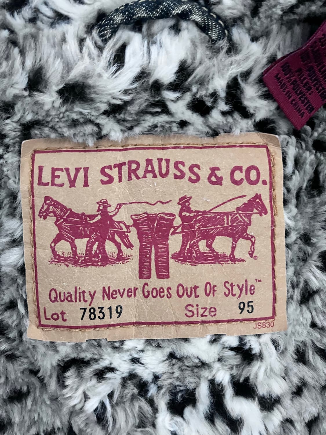 리바이스 타입 1 레오파드 쉐르파 데님 자켓(Levi's Type-1 L 상품이미지6