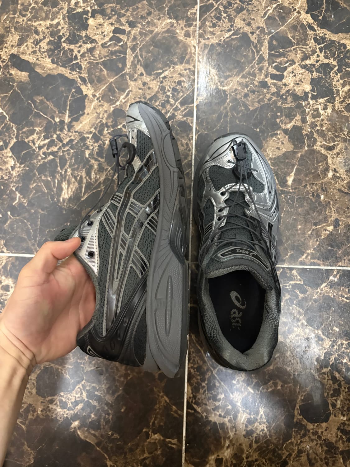 아식스 x 언어펙티드 젤카야노 14 실버문 상품이미지4